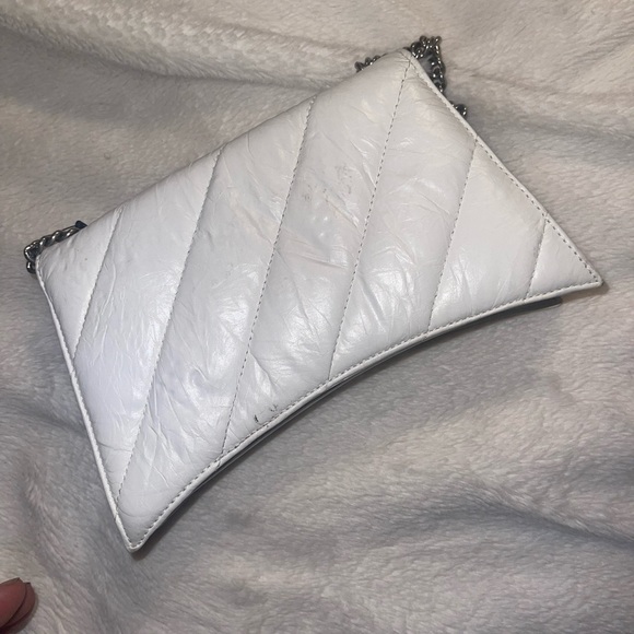 WOMEN'S CRUSH SMALL CHAIN BAG QUILTED IN OPTIC WHITE - Picture 6 of 9